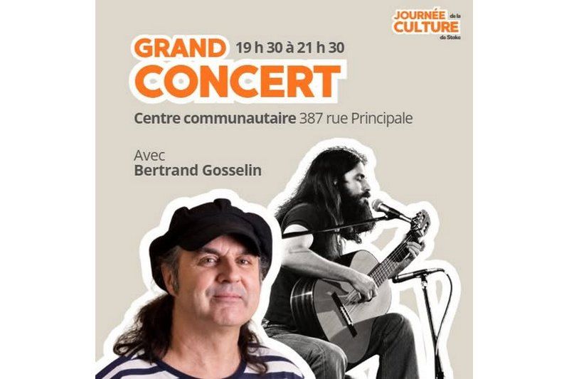 Journées de la culture à Stoke : Bertrand Gosselin de retour sur scène le 26 septembre